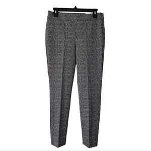 Talbots NWT Chatham Black & White Petite Ankle Slim Fit Pants, 6P